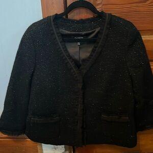 Black sparkly short jacket by Talbot's.Sz-14p
